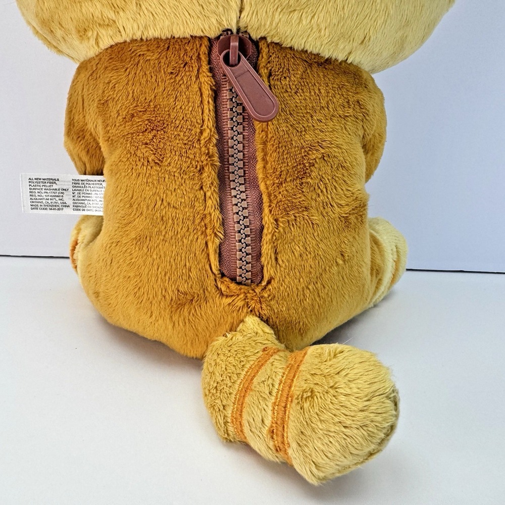 San-X Rilakkuma 14" Tiger Plush Holding Taiyaki Fish Zipper Pocket Brand New NWT - Picture 8 of 16